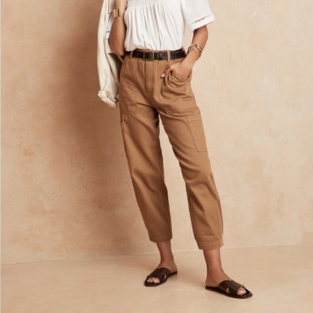 Banana Republic Tan Utility Trousers